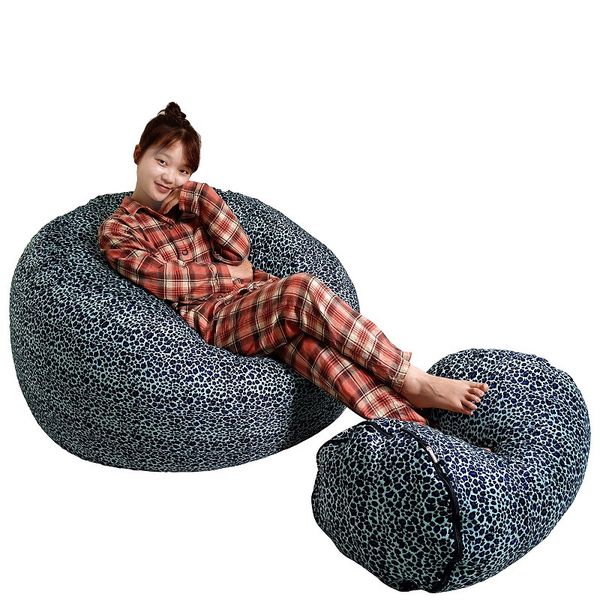 

corduroy single Beanbag Chair cover Pouf Ottoman Seat Puff Lounge Furniture NO Stuffed suede Bean Bag