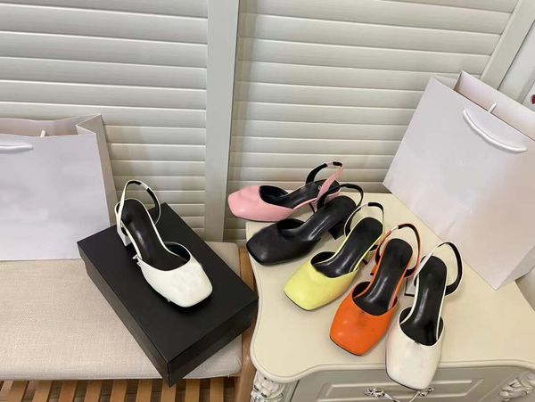 

italian famous shoes high-end luxury women's sandals 5 cm thick heels limited edition beauty all-match elegant high-heeled shoes, Black