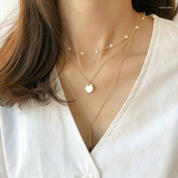 Halsketten Goldfarbene Chokerhalsketten Für Frauen Lange Mondschnürsenkel Samt Modeschmuck Heal22