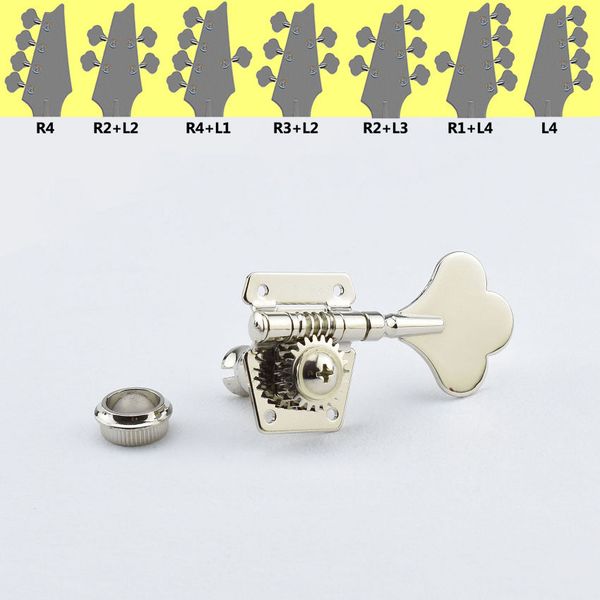 

1set 4/5 strings electric bass machine heads tuners ( nickel)