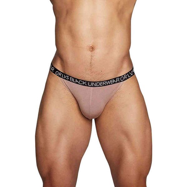 

men fashion casual appeal underwear of low waist of g-string pants lingerie briefs breathable tangas thong underpant w220324, Red;black