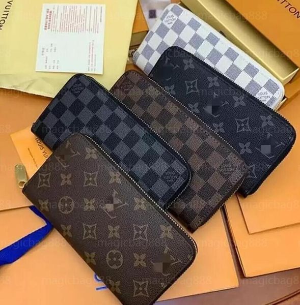 

ggs louiss vuttons lvs ysls single zipper wallet the most stylish cards coins men leather purse card holder women designer wallet bags clutc, Red;black