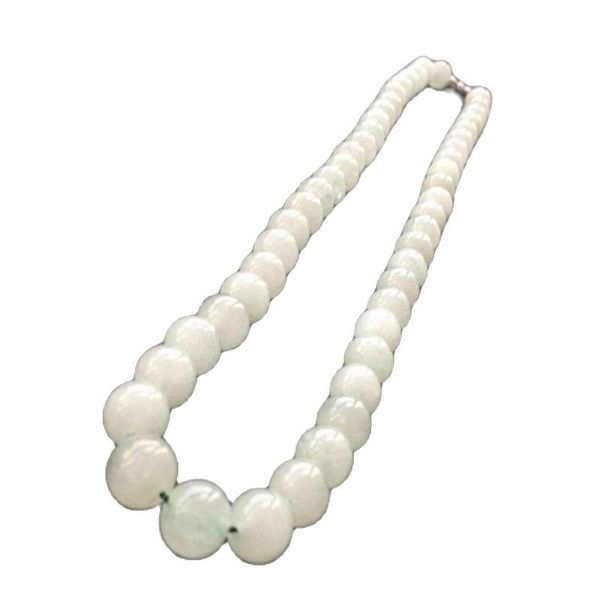 

beautiful chinese natural handcraft white jade necklaces, Silver