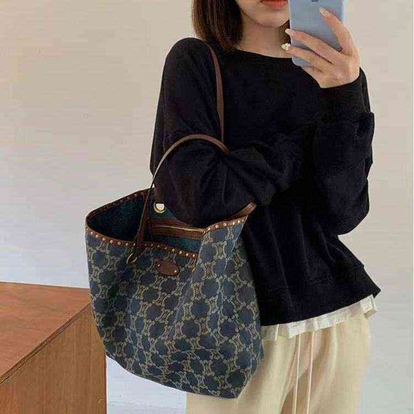 

canvas tote bag women's large capacity shoulder triumphal arch middle ancient cowboy luxury evening designer handbags designers