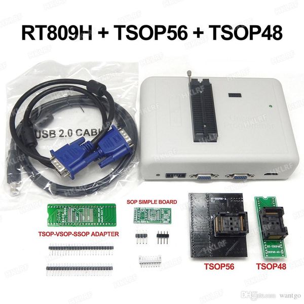 Circuiti integrati RT809H Flash Programmatore TSOP56 Adattatore adattatore TSOP48 con cabels EMMC-NAND