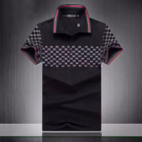 2022 Sommermarke Kleidung Fashion Luxus Designer Polo's Shirts Männer lässige Polo Mode Snake Bienendruck Sticker Temperi Themd High Street Herren Polos M-3xl Großhandel