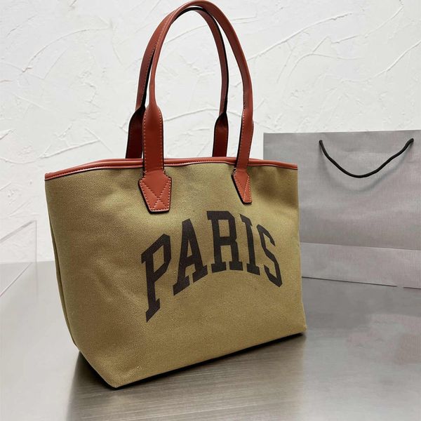 

2022 new canvas tote brand luxury ladies handbag shoulder bag cities paris logo summer must choose size 25*28cm bga internal serial number c