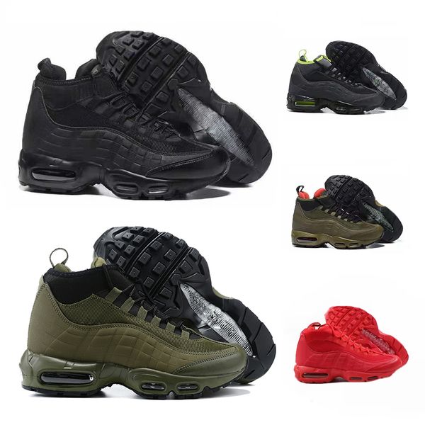 

95 high runner 20th anniversary mid basketball shoes autumn winter ankle sealed-zip training sneakers local boots online store kingcaps dhga