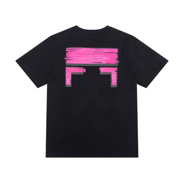 

summer mens fashion t shirts loose tees designers offs brands man women casual t-shirt luxury clothing street shorts sleeve letter arrow bl, White;black