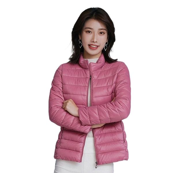 

women's down & parkas 2021 winter jacket women short womens outerwear solid color hooded coats zipper female slim cotton b2nz#, Black