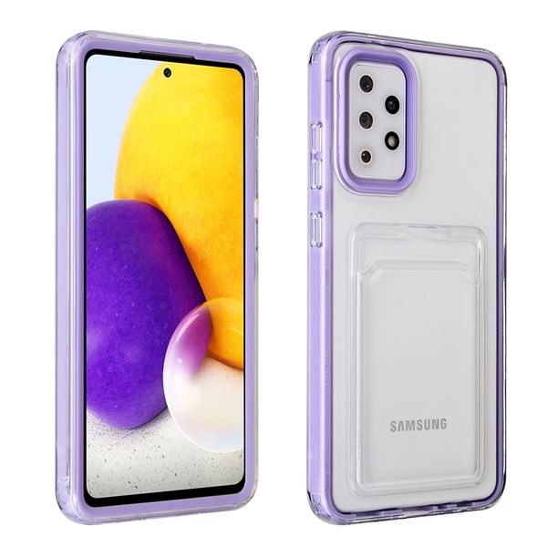 Cancella del portafoglio porta del portafoglio per il portafoglio per sacchetto per Samsung A12 A22 A32 4G 5G A52 A72 2 in 1 Coperchio sul paraurti a corto di shock di caramelle