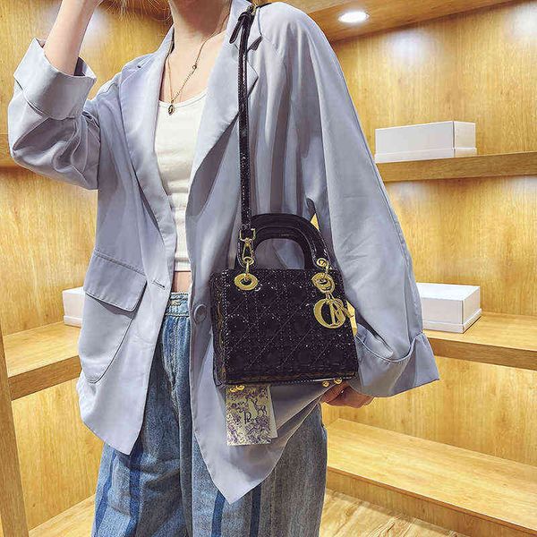 

factory online export designer brand bags tote 2022 new style leather embroidered thread portable one shoulder oblique cross trend women