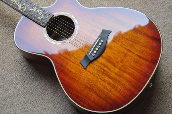 

guitar full single ultra-high configuration guitar rosewood fingerboard shell inlay folk