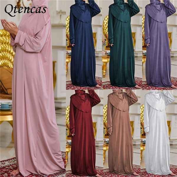 

abayas for women dubai full cover muslim prayer hijab dress niquab long khimar islam clothing jilbab ramadan arab middle east, Red