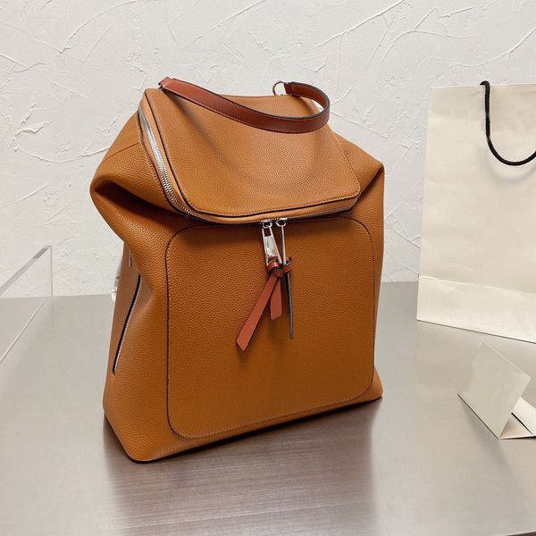 

2022 new men's leather backpacks women's school backpacks classic school bag travel messenger men's satchel bags shoulder bag