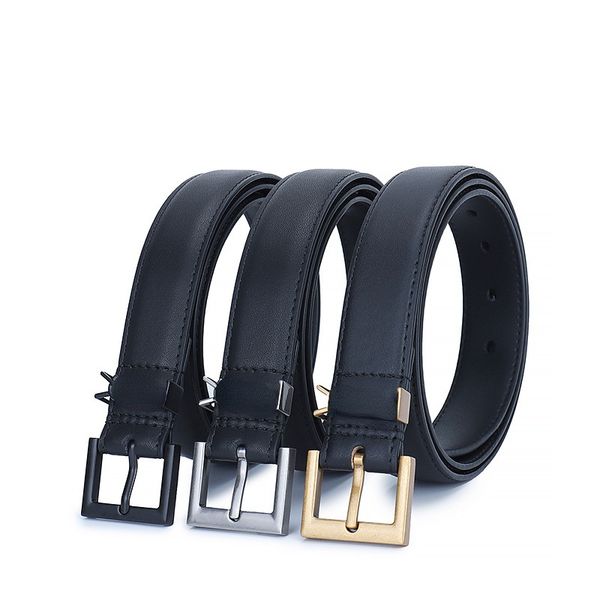 

famous brand y family classic luxury belt letter bronze buckle genuine leather women's decorative jeans skirt belts for girl, Black;brown