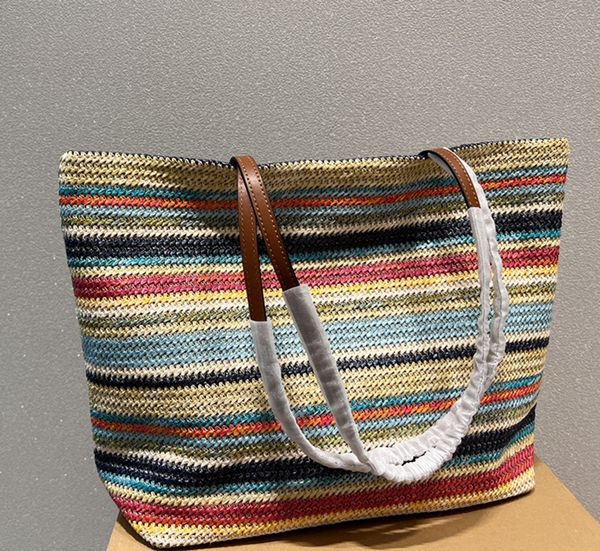 

hollow out beach bag luxury totes women handbags stripes casual messenger designers shoulder bags stuff sacks