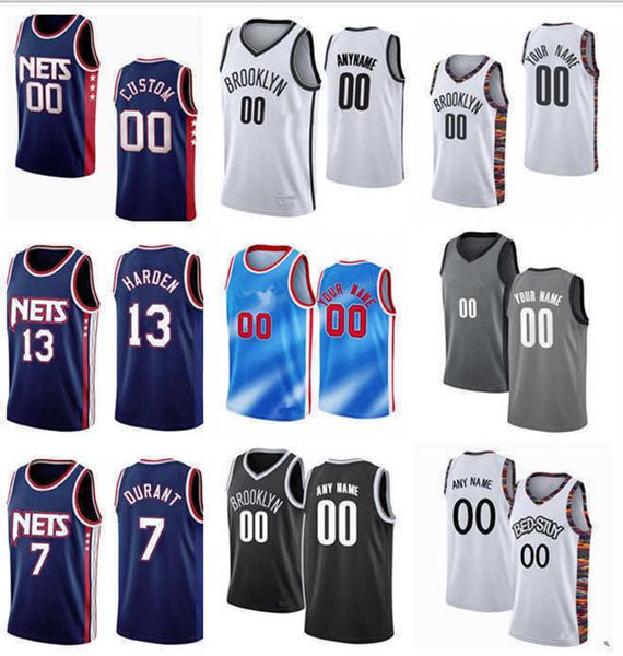 

custom jersey brooklyn''nets''jersey men women youth 7''durant james 13 harden kyrie 11''irving patt, Black;red