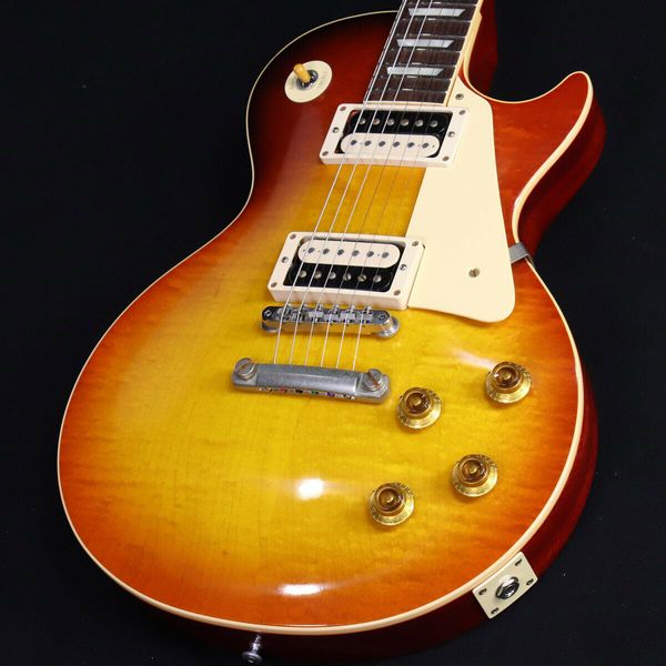 

custom shop 1958 paul hard rock maple kentucky burbon fade electric guitar