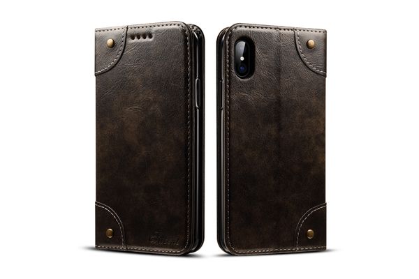 

new applicable iphone14pmax cell phone cases magnetic leather all-inclusive anti-fall iphone 13 12 11 x flip leather pro high-end multi-func
