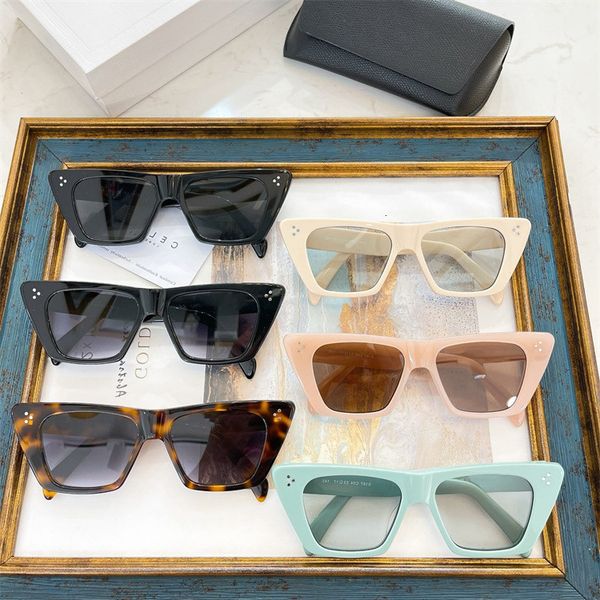 

designer sunglasses 2022cl new fashion cat's eye sunglass star ins same personalized sunglass 4s187, White;black