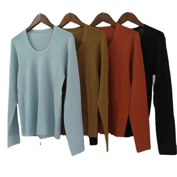 

women's sweaters comfortable and soft no zammerino wool knitting bottoming shirt women's small u-neck slim all-purpose matching to, White;black