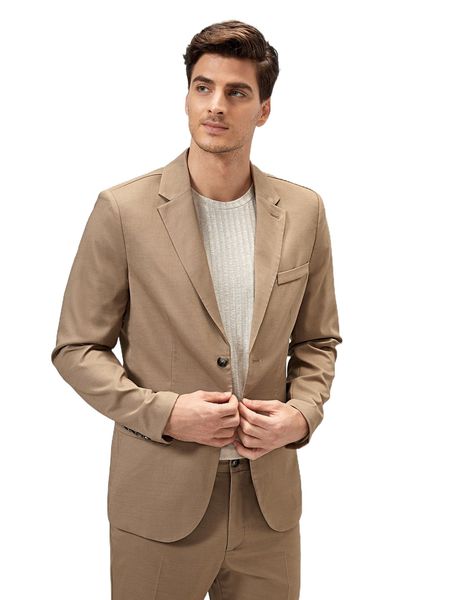 

men single breasted flap detail blazer u0zn#, White;black