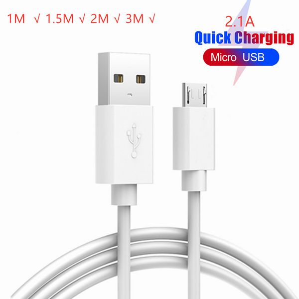 Kablo Micro USB 1.5m Hızlı Şarj Cihazı Kablo Yay Veri Senkronizasyon Samsung S8 S9 S20 için hızlı şarj