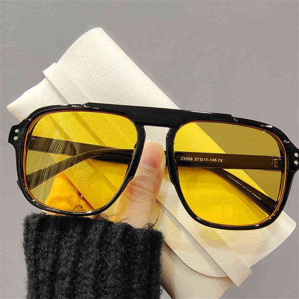 

2022 oversize frame fashion women sunglasses men driving cycling sport sun glasses vintage design new shades eyewear uv400, White;black