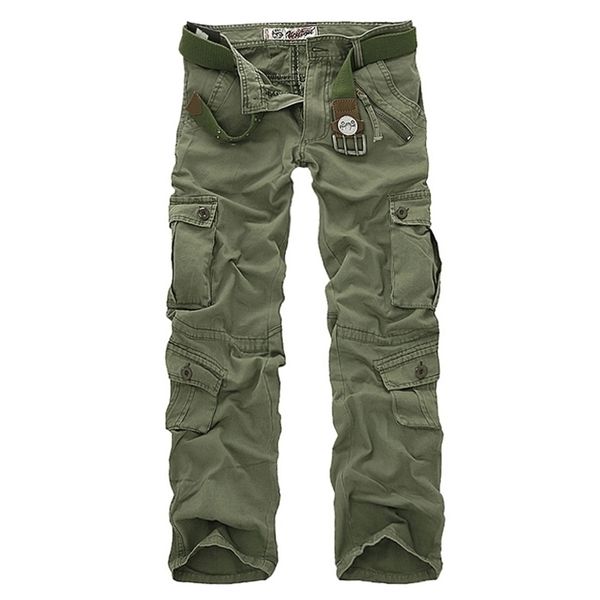 

men cargo pants camouflage trousers military pants for man 7 colors 220705, Black