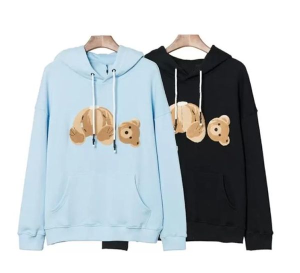 

spring desgienr men hoodie long sleeve palm hoodies broken bears hoody mens angels pullover sweatshirt loose teddy hoody plams, Black