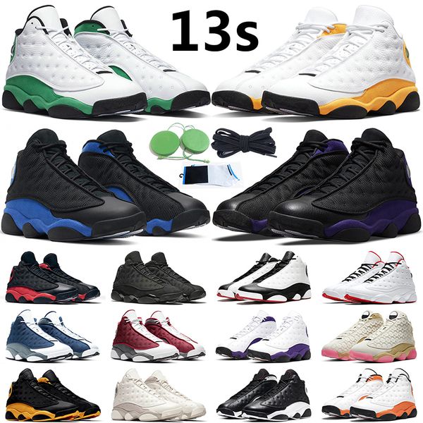 

13s del sol retro basketball shoes lucky green men jumpman 13 black cat red flint hyper royal starfish cap and gown outdoor mens trainer