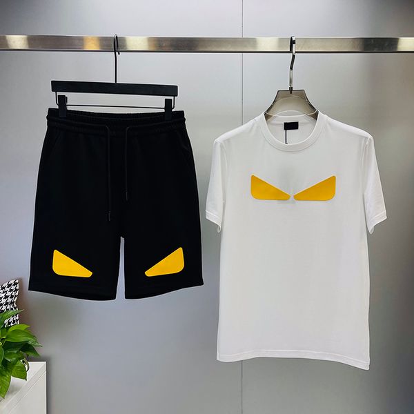 

designers t shirts summer mens womens tees fashion casual letter shirt luxurys yellow eyes clothing shorts sleeve clothes big size 4xl, White;black