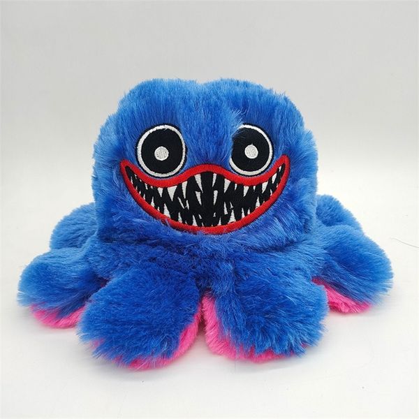 

huggy wuggy reversible plush toy game character doll horror kids flip soft stuffed toys birthday gift 220506