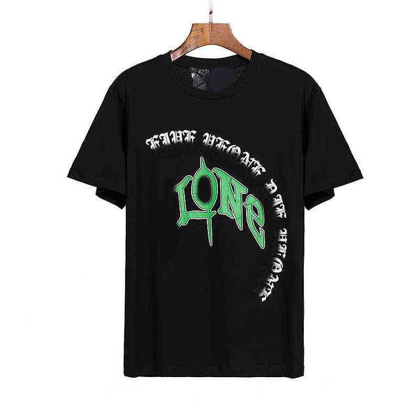 

2022ss new designer large big reflective v friends men women shirts smoke angel loose lovers luxury short vlones, White;black