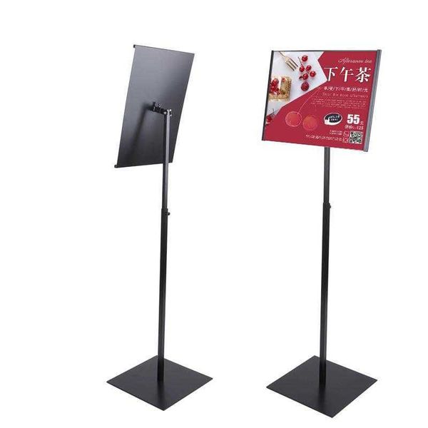 Verticale Orizzontale Rotante Cornice per poster A4 Espositore da pavimento Pubblicità Alimentare Banner Rack Supporto per scheda KT Menu Stand Menu Display