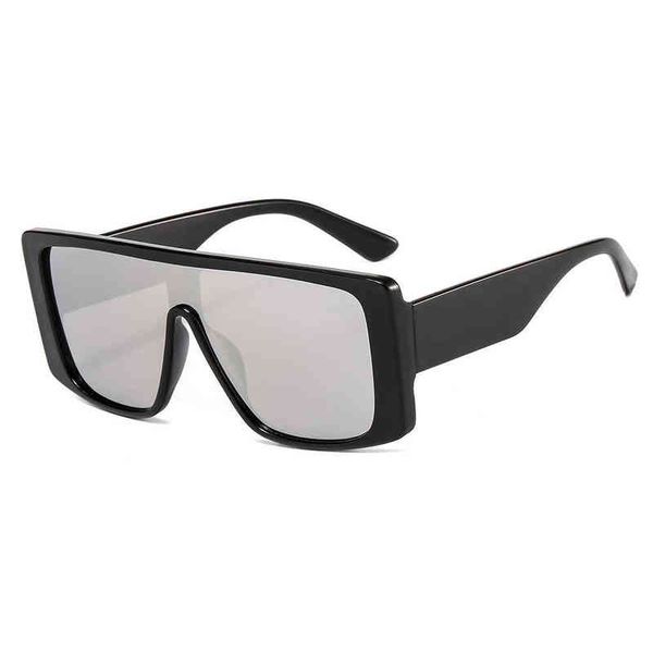 

new sunglasses onepiece large frame men's and women's windproof 8113 brand designer luxury fashion sun glasses, White;black