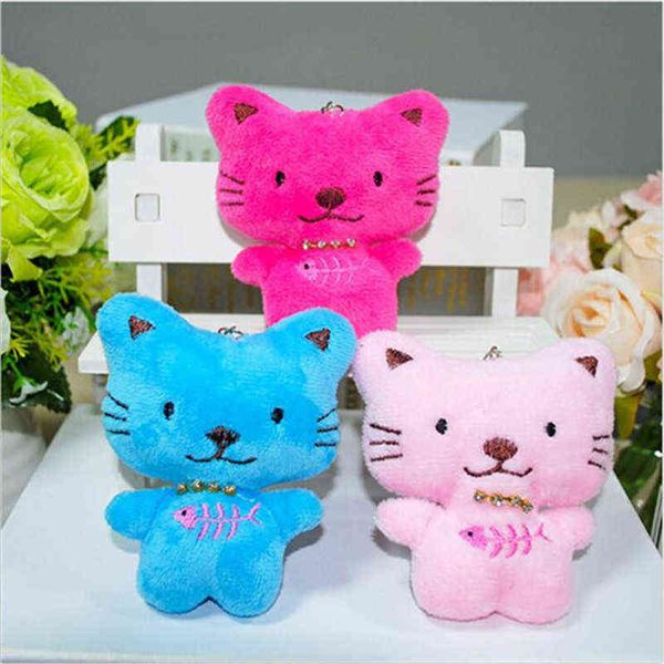 5 PCSparties Kawaii Fish Bones and Cats Plush Toys для Ldren маленький подвесной рождественский день рождения Свадебный день.