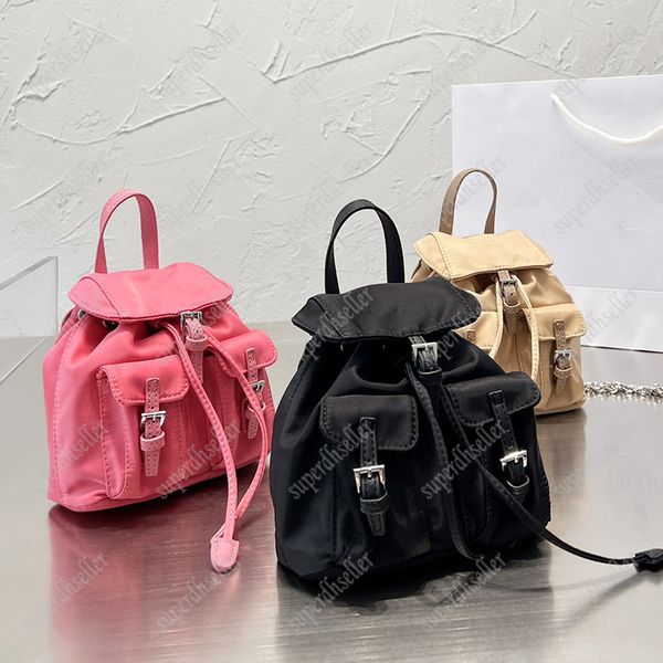 3 colori Top Designer Zaino Stile Borse di alta qualità Borse da donna Catene Cinghie Borsa Mini Totes Borse classiche Zaini scuola Nylon