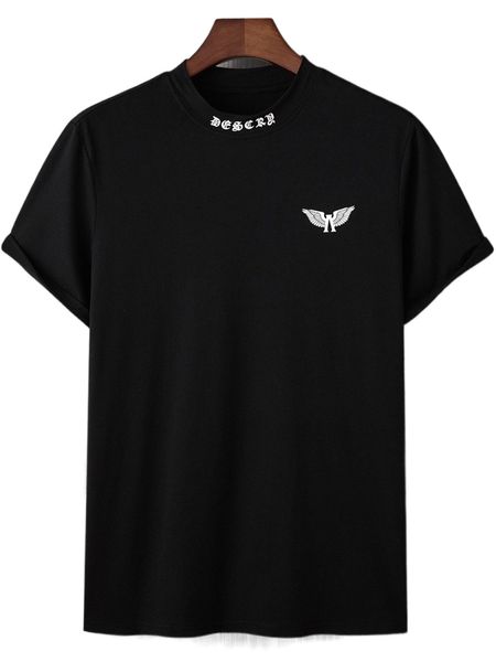 

men letter & graphic print tee c3hh#, White;black