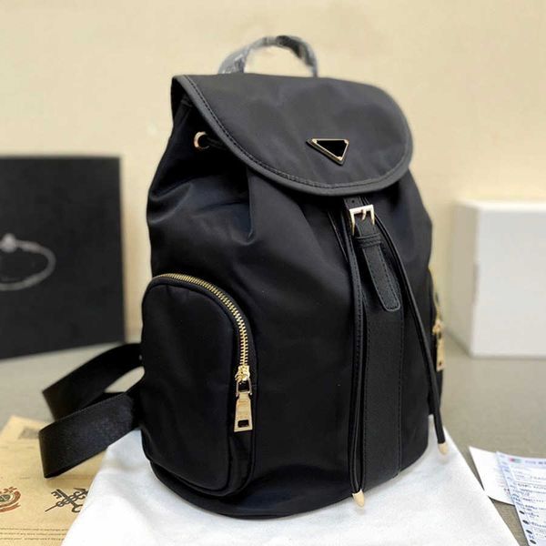 

designer classic backpack style nylon drawstring fashion travel outdoor waterproof bag women handbag 5 colors large capacity