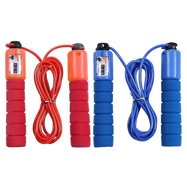 

adjustable jump rope with counter foam padded handle sports skipping rope 220623