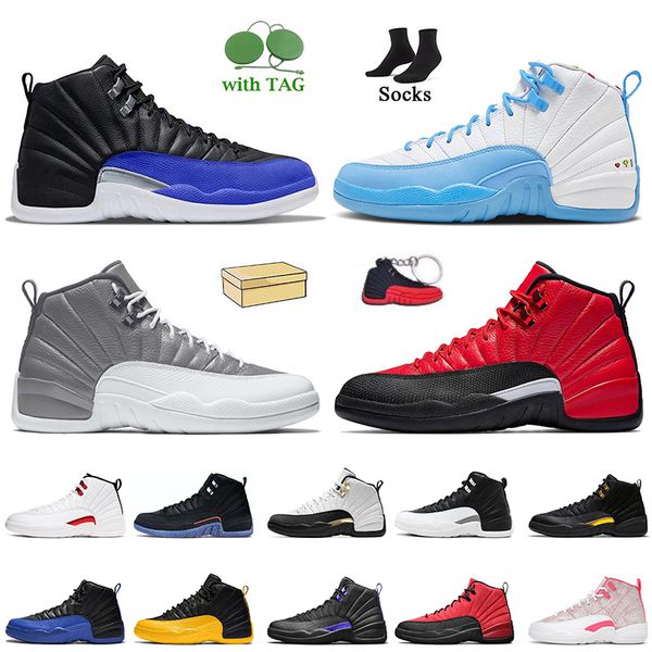 

women mens jumpman 12 12s basketball shoes hyper royal stealth reverse flu game black taxi playoffs royalty university gold high