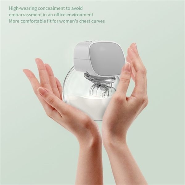 

electric double silent wearable automatic milker hands-portable milk extractor usb chargable 220809