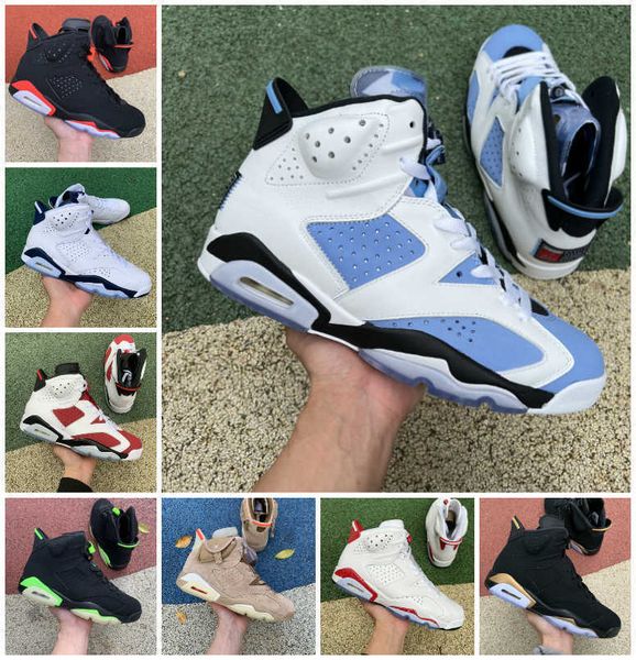 

jumpman 6 6s unc white mens basketball shoes triple black infrared metallic silver red oreo midnight navy british khaki mint foam electric