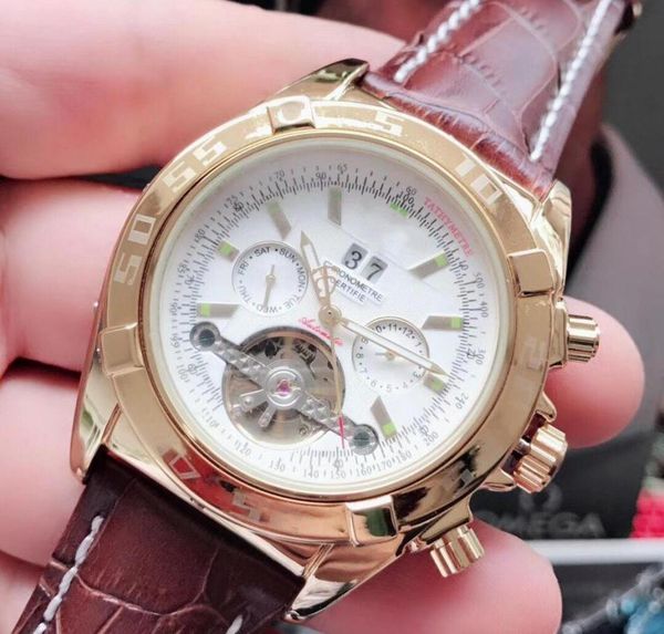 

men's mechanical watches fashion automatic mechanical big flywheel jiang hollow out five needle sell well all over the world jk