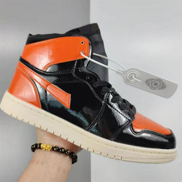 

jumpman 1s mens sneakers trainers fashion og high leather casual outdoor zapatillas skateboarding sports shoes 36-442021, Black