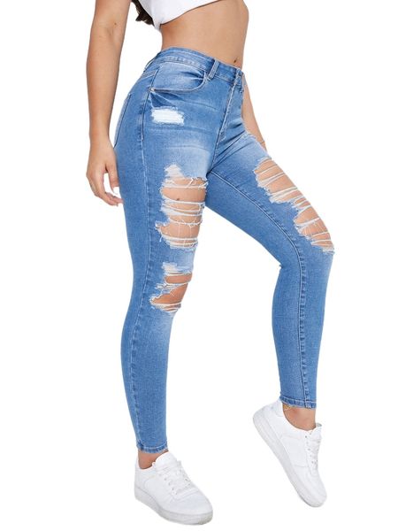 

washed ripped skinny jeans y8v4#, Blue
