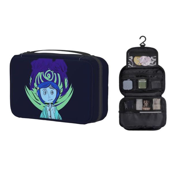 Kosmetiktaschen Hüllen Custom Coraline Andere Mutter Reisetasche Frauen Horrorfilm Make-up Toilettenartikel Organizer Lady Beauty Aufbewahrung Dopp KitCosme