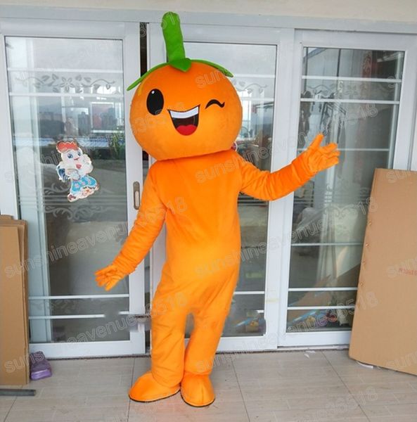 Хэллоуин мальчик/девочки апельсиновый талисман костюм высочайшего качества мультипликационное моделирование благотворительные мероприятия унисекс взрослые размер рождественский день рождения костюм костюм